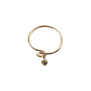 Ring Twist black Diamond