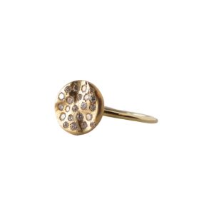 Ring curved Round Diamond